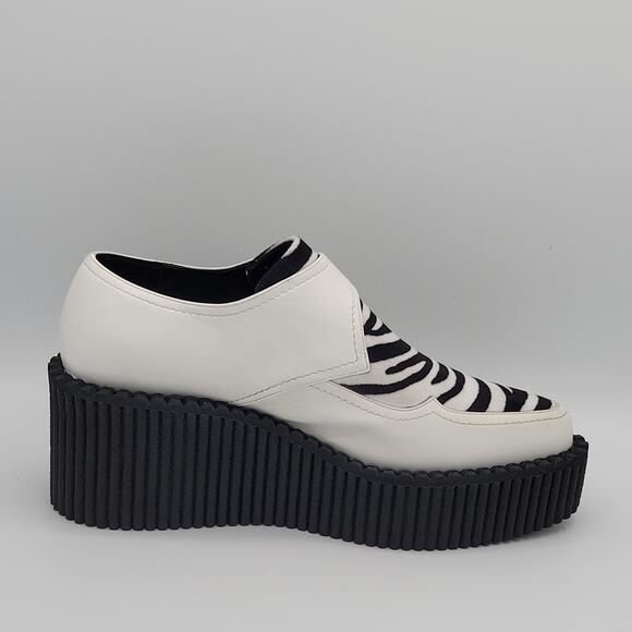 Stella McCartney White Zebra Print Mules Platform Size 37 - Picture 15 of 15